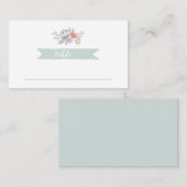 春ガーデンボヘミアンロマン結婚チーズ プレイスカード (正面/裏面)