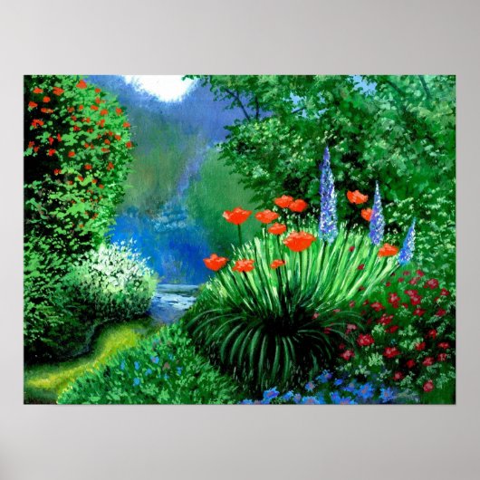 春ガーデンポスター ポスター (正面)