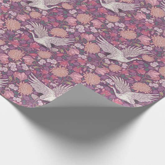 春ガーデンマザーの日アジアクレー中国のン ラッピングペーパー (角)