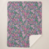 春ガーデンマザーズデイポピー日本のズファン シェルパブランケット (正面)