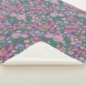 春ガーデンマザーズデイポピー日本のズファン シェルパブランケット (3/4)