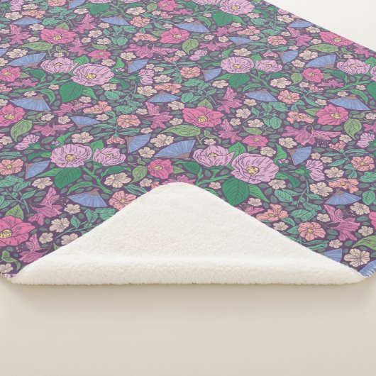 春ガーデンマザーズデイポピー日本のズファン シェルパブランケット (3/4)