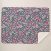 春ガーデンマザーズデイポピー日本のズファン シェルパブランケット (正面(横))