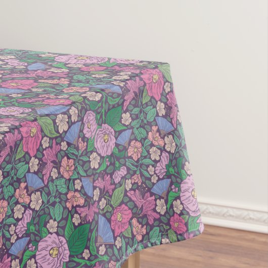 春ガーデンマザーズデイポピー日本のズファン テーブルクロス (インサイチュ)