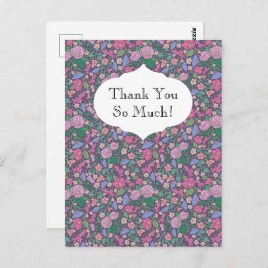 春ガーデンマザーズデイポピー日本のズファン ポストカード (正面/裏面)