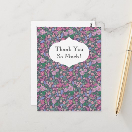 春ガーデンマザーズデイポピー日本のズファン ポストカード (正面/裏面インサイチュ)