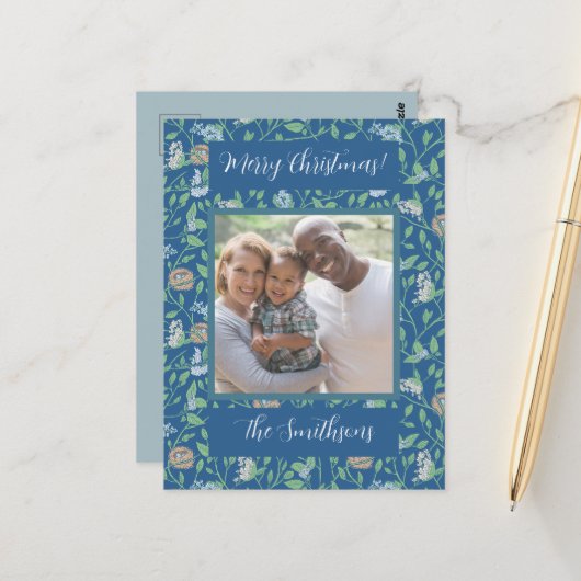 春ガーデンマザーデイロビンネストクイーンアン写真 ポストカード (正面/裏面インサイチュ)