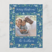 春ガーデンマザーデイロビンネストクイーンアン写真 ポストカード (正面)