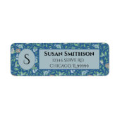 春ガーデンマザーデイロビンネスト差出人住所 ラベル (正面)