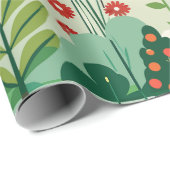 春ガーデンレトロカスタムパターン ラッピングペーパー (ロールコーナー)