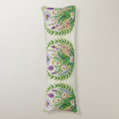 春ガーデン刺繍枕デザインカモミール ボディピロー (正面縦)