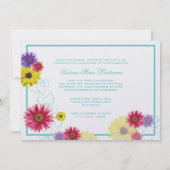 春ガーデン卒業ツインフォト 招待状 (裏面)