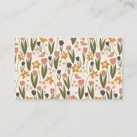 春ガーデン名刺 名刺 (裏面)