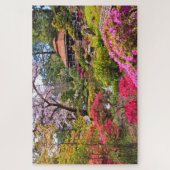 春ガーデン日本の ジグソーパズル (縦)