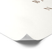 春ガーデン服ベビーシャワー歓迎サイン ポスター (角)