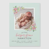 春ガーデン磁気写真誕生のお知らせ (正面)