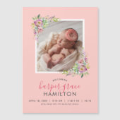 春ガーデン磁気写真誕生のお知らせ (正面)