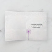 春ガーデン誕生日 カード (内部)