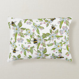 春ガーデン開花と（昆虫）マルハナバチ アクセントクッション