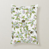 春ガーデン開花と（昆虫）マルハナバチ アクセントクッション (正面(垂直))