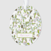 春ガーデン開花と（昆虫）マルハナバチ オーナメント (正面)