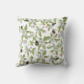 春ガーデン開花と（昆虫）マルハナバチ クッション (裏面)