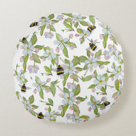 春ガーデン開花と（昆虫）マルハナバチ ラウンドクッション