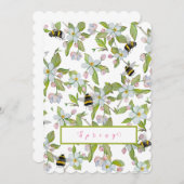 春ガーデン開花と（昆虫）マルハナバチ 招待状 (正面/裏面)