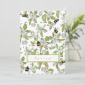 春ガーデン開花と（昆虫）マルハナバチ 招待状 (スタンド正面)