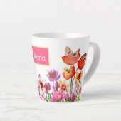 春ガーデン開花 カフェラテマグ (右アングル)