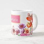 春ガーデン開花 ジャンボコーヒーマグカップ (正面右)