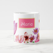 春ガーデン開花 ジャンボコーヒーマグカップ (正面)