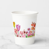 春ガーデン開花 紙コップ (裏面)