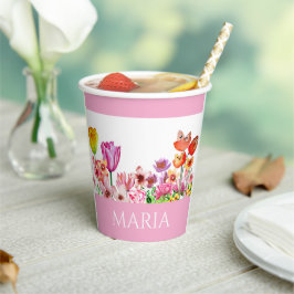 春ガーデン開花 紙コップ