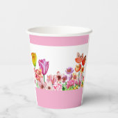 春ガーデン開花 紙コップ (裏面)