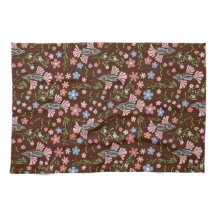 春ガーデン（チョコレートブラウン背景）