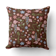 春ガーデン（チョコレートブラウン背景）