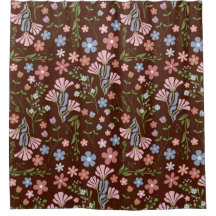 春ガーデン（チョコレートブラウン背景）