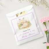 春キツネベビーシャワー フェイバーバッグ (封をした状態)