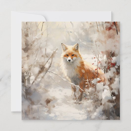 春キツネ誕生日パーティー 招待状 (裏面)