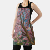 春キャノピー – 花の木と青の空絵を描の エプロン (インサイチュ)