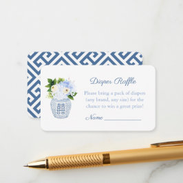 春クラシックフローラジンジャージャーブおむつラッフル エンクロージャーカード