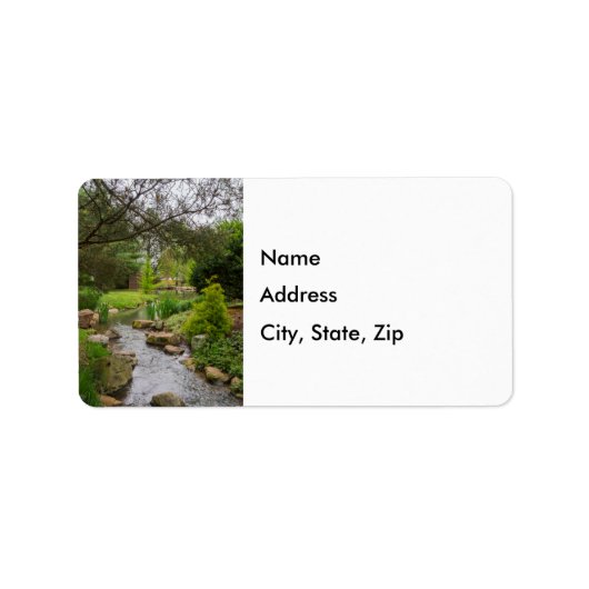 春クリーク美しいラベル ラベル (正面)