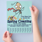 春クリーニング。ヤードワーク販売促進チラシ チラシ (手)