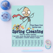 春クリーニング。ヤードワーク販売促進チラシ チラシ (シングル)