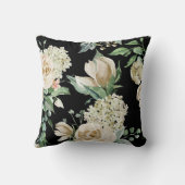 春クリームガーデンフローラモノグラム装飾用クッション クッション (裏面)