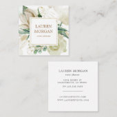 春クリームガーデン名刺 スクエア名刺 (正面/裏面)