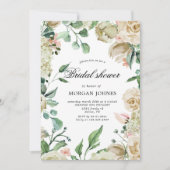 春クリームフローラブライダルシャワー招待 (正面)