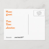 春クロッカスポストカード招待状 インビテーションポストカード (裏面)