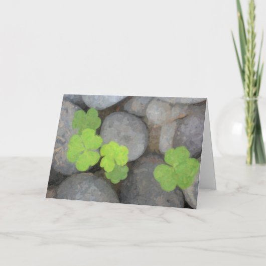 春クローバーノートカード カード (正面)